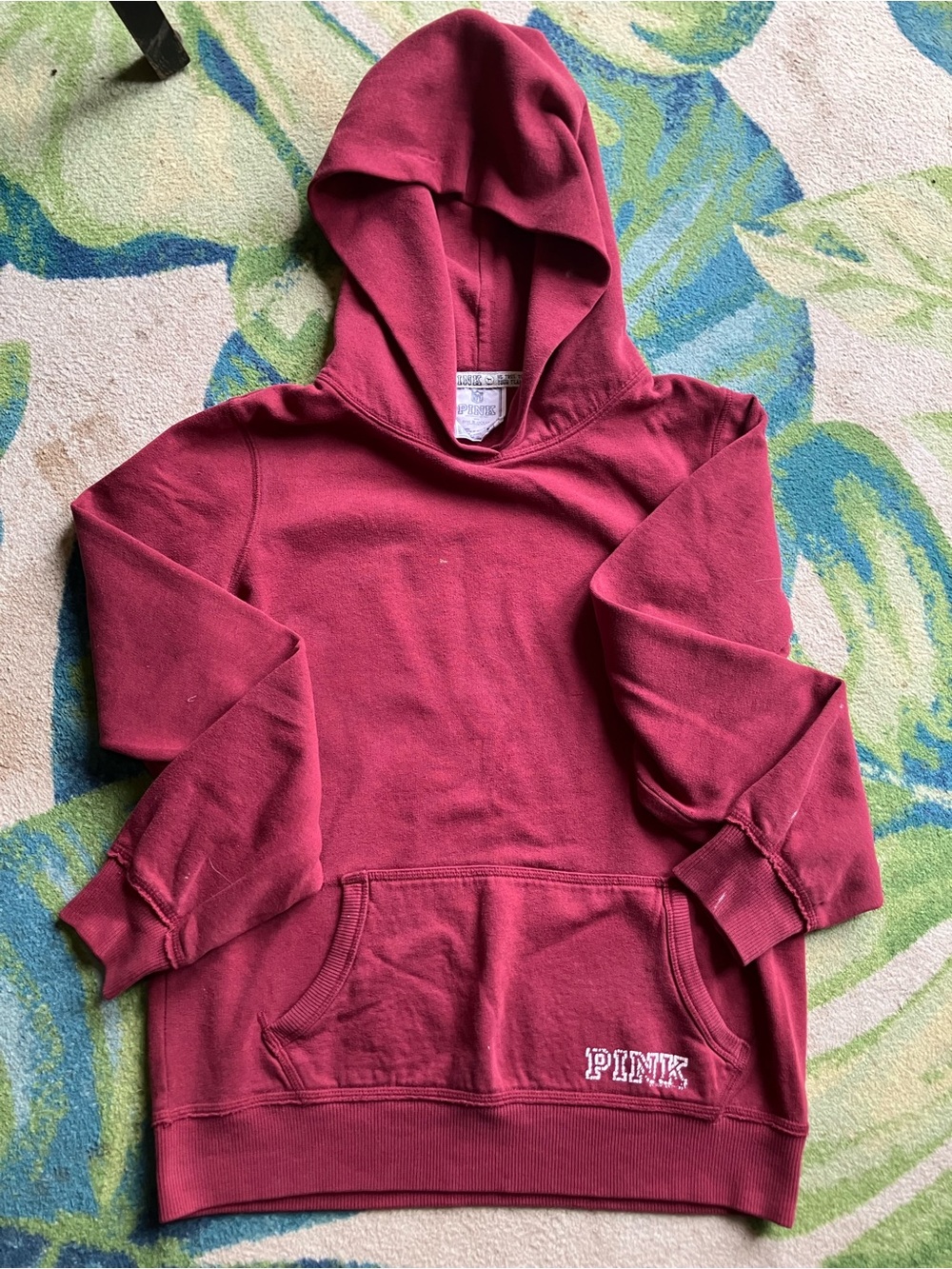 PINK Victoria's Secret Maroon Hooded Sweatshirt